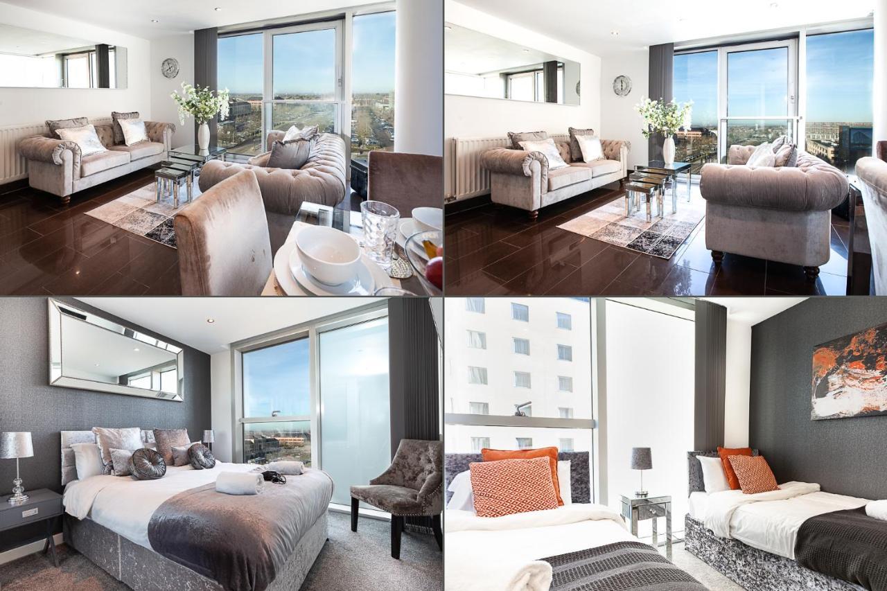 2 Bedroom 2 Bathroom Apartment In Central Milton Keynes With Free Parking And Smart Tv - Contractors, Relocation, Business Travellers Luaran gambar